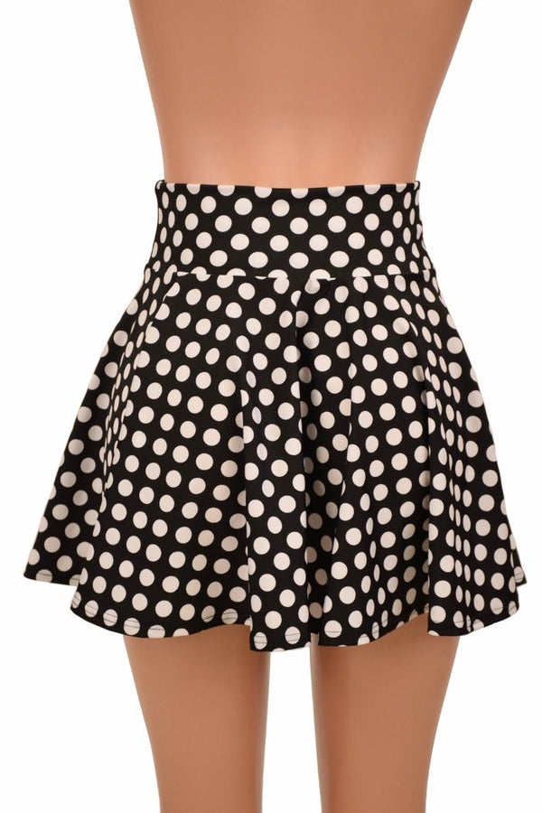Black & White Polka Dot Skirt - 3
