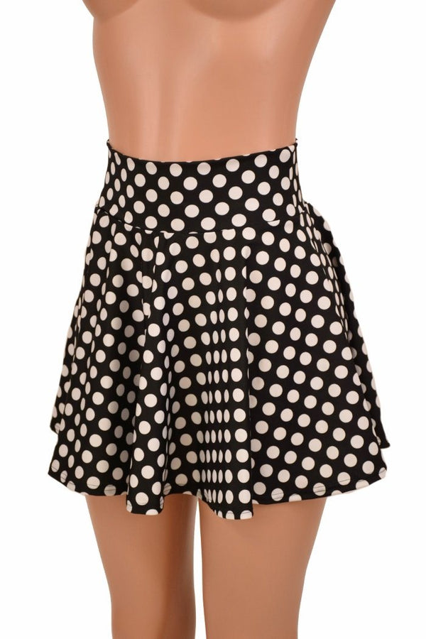 Black & White Polka Dot Skirt - 6