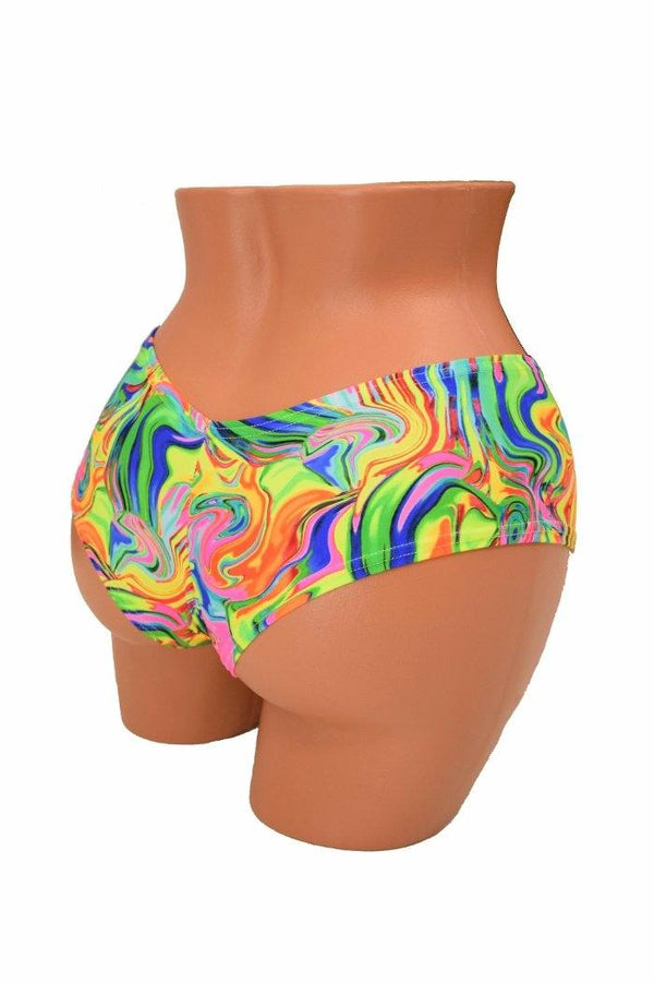 Neon Flux Cheeky Shorts - 4