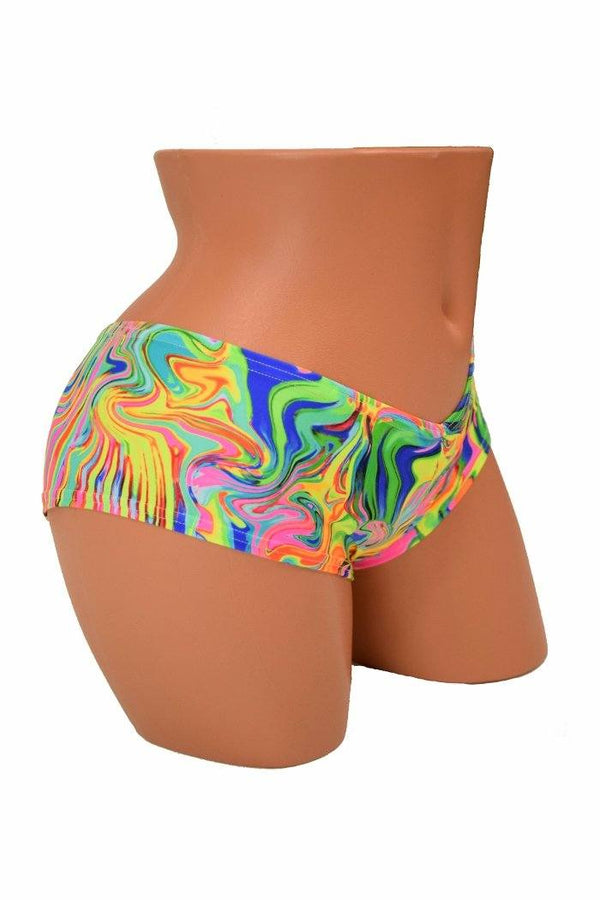 Neon Flux Cheeky Shorts - 7