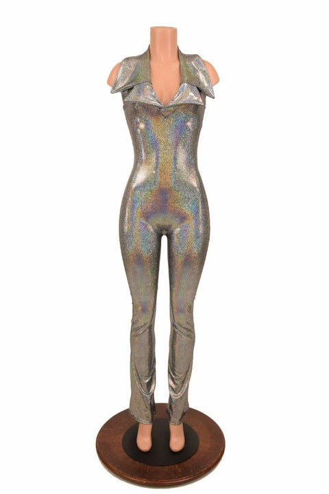 Backless Catsuit with Showtime Collar - Coquetry Clothing