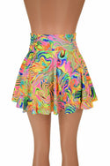 Neon Flux Mini Rave Skirt - 4