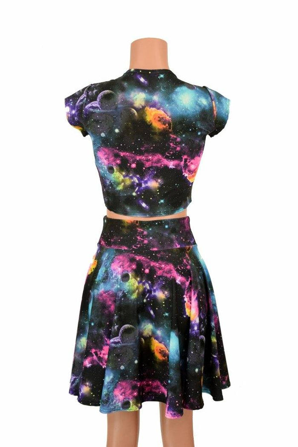 UV Galaxy Crop & Skirt Set - 4