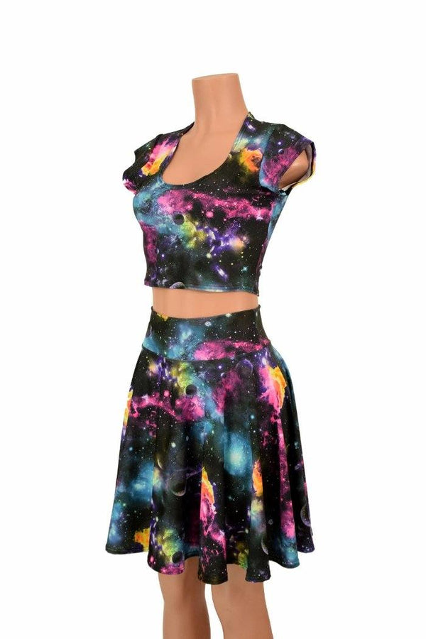 UV Galaxy Crop & Skirt Set - 1