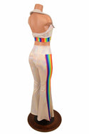 Retro 70's Solar Flares and Backless Halter Crop - 7