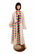 Robe with Rainbow Trim & Sash - 11
