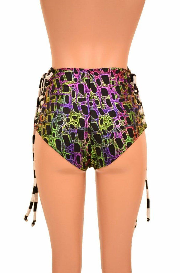 High Waist "Siren" Lace Up Shorts - 5