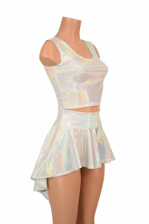 3PC Rave Skirt, Shorts & Top Set in Flashbulb - Coquetry Clothing