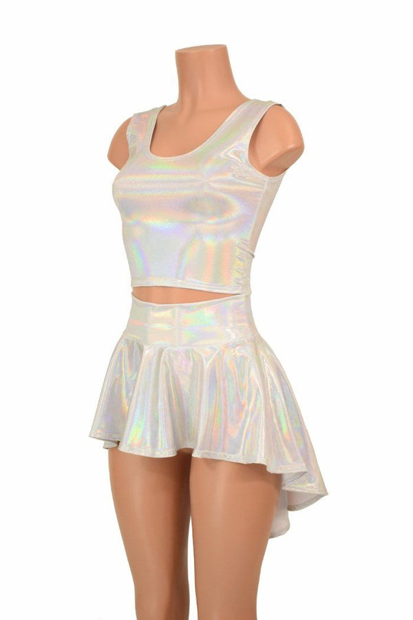 3PC Rave Skirt, Shorts & Top Set in Flashbulb - 2
