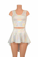 3PC Rave Skirt, Shorts & Top Set in Flashbulb - 3
