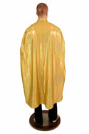 Gold & Check Reversible Hoodless Cape - 3
