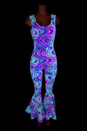 Glow Worm Bell Bottom Flare Catsuit - 6