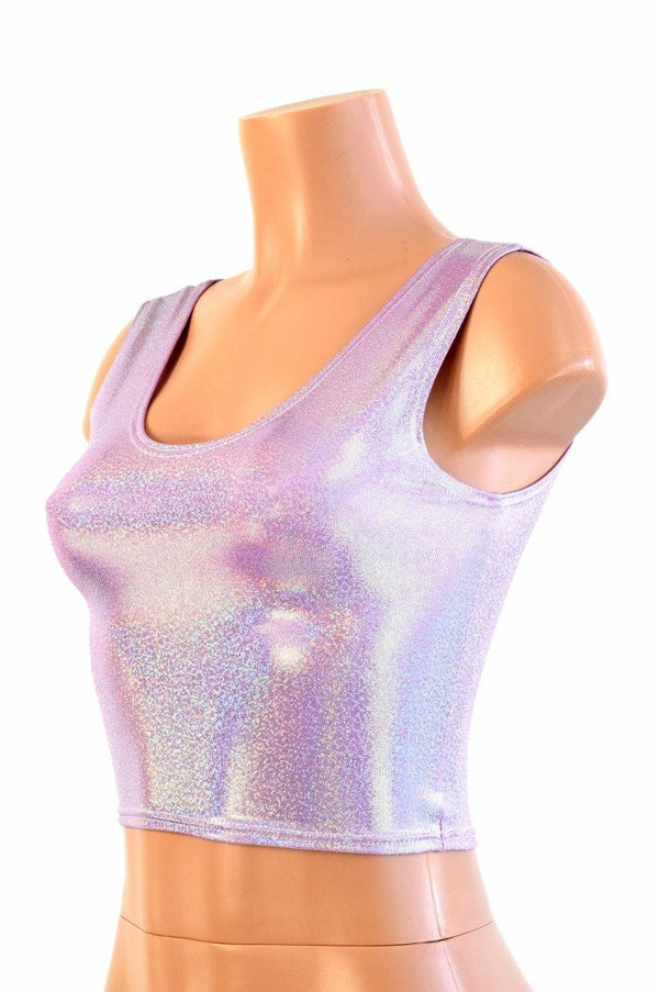 Lilac Holographic Tank Crop - 3