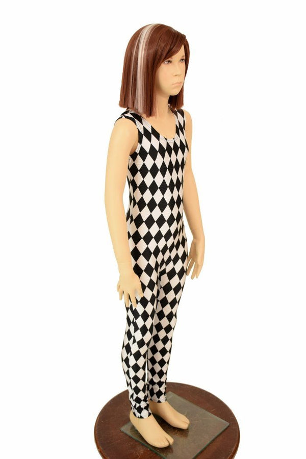 Kids Black & White Catsuit - 2