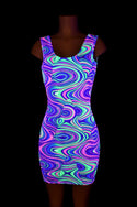 Neon Glow Worm Tank Dress - 1