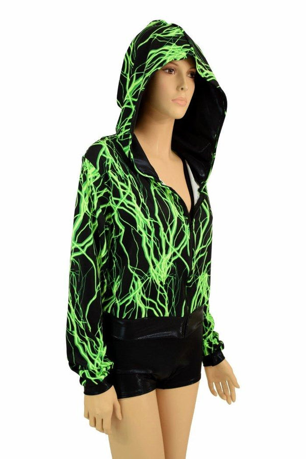 "Kimberly" Jacket in Neon Lightning Print - 2