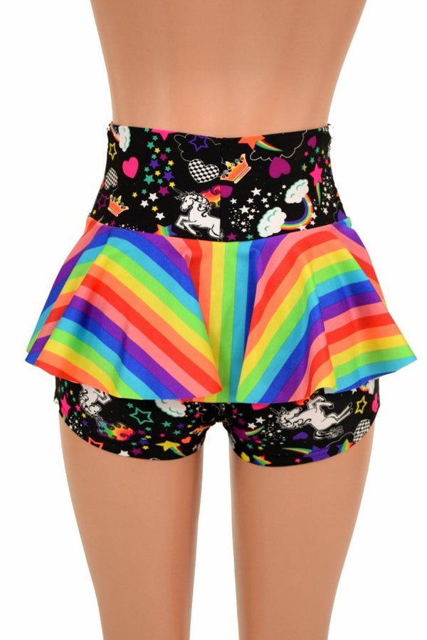 Unicorns & Rainbows Ruffle Rump Shorts - 4