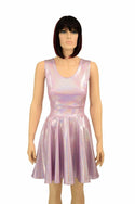Lilac Holographic Skater Dress - 1