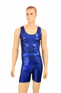 Mens Blue Singlet Romper - 2