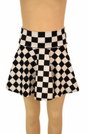 Black & White Check Kids Skirt or Skort - 1