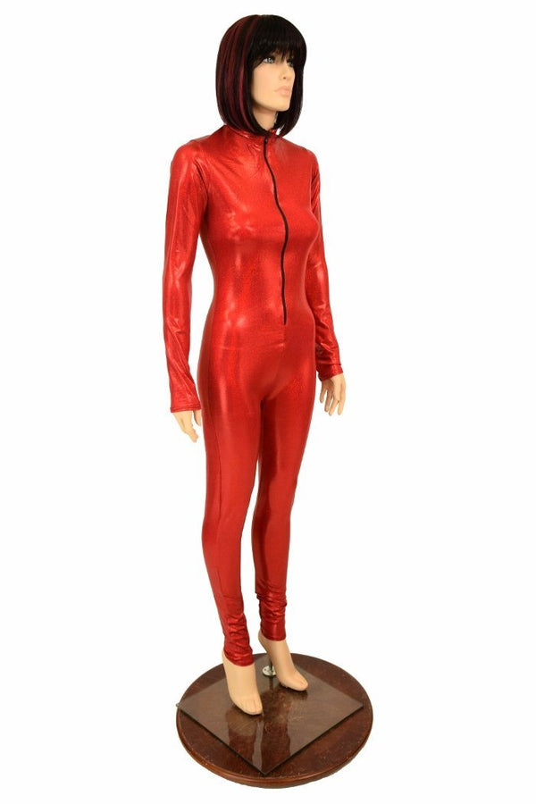 Red Sparkly Jewel "Stella" Catsuit - 3