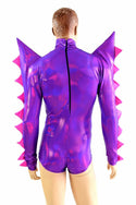 Grape Holographic Spiked Romper - 2