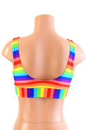 Starlette Bralette in Rainbow Stripe - 3