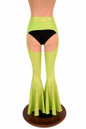 Lime Holo Bell Bottom Flare Chaps - 5