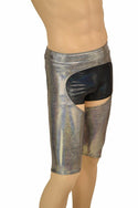 Mens "Sahara" Shorts Chaps in Silver Holo - 3