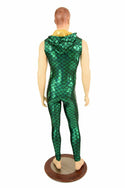 Mens Green Dragon Scale Catsuit - 5