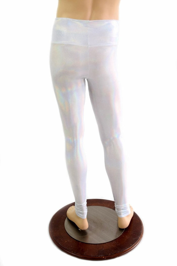 Mens Leggings in Flashbulb Holographic - 3