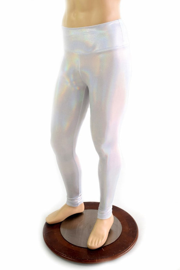Mens Leggings in Flashbulb Holographic - 2