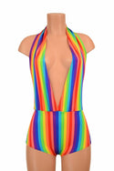 "Josie" Romper in Rainbow Stripe - 2