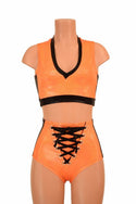 2PC Side Panel Top and Lace Up Set - 5
