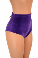 Purple Back Lace Up Siren Shorts - 3