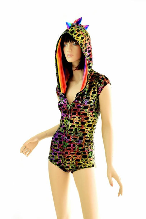 Poisonous Print Hoodie Romper - Coquetry Clothing