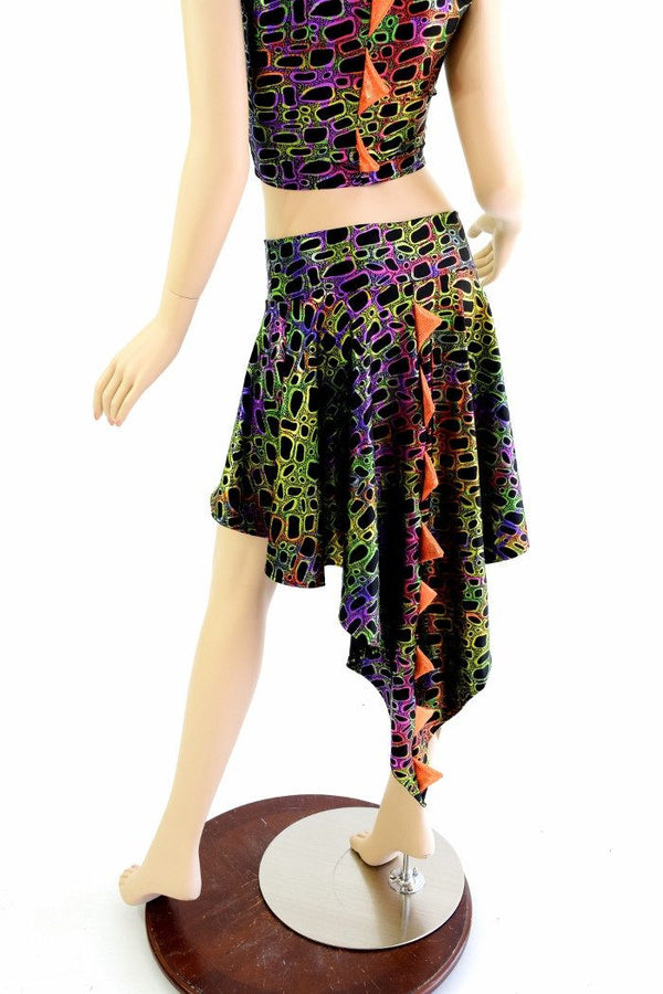 Dragon Tail Skirt & Crop Hoodie Set - 4