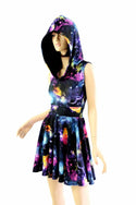 Galaxy Pocket Hoodie Skater Dress - 4