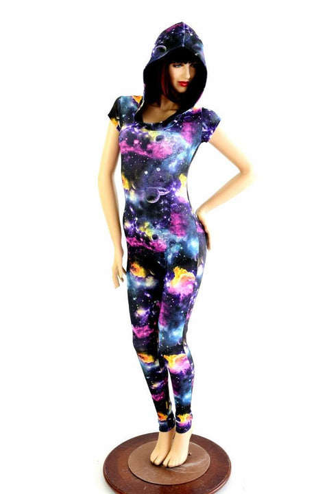 Galaxy Hoodie Catsuit - Coquetry Clothing