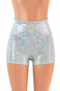 Frostbite Holographic High Waist Shorts - 4