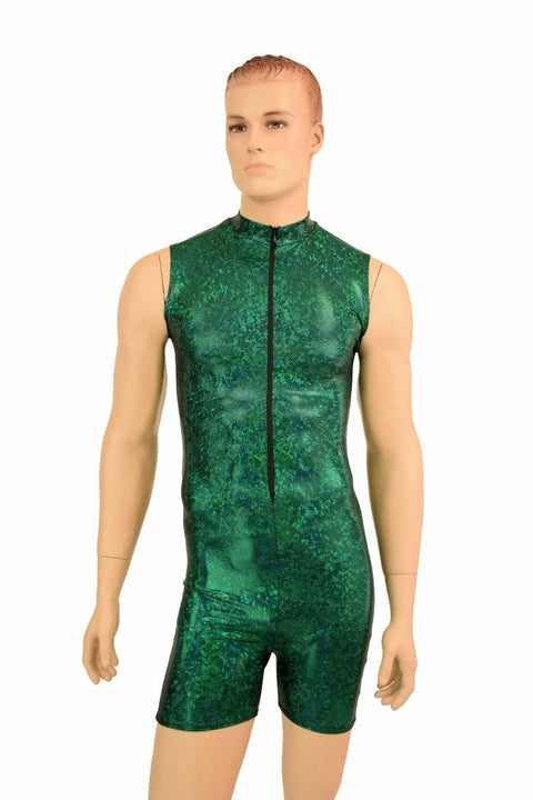 Mens Green Sparkly "Stanley" Romper - Coquetry Clothing