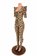 Leopard Sharp Shoulder Catsuit - 4