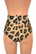 Leopard Print Front Lace Up Siren Shorts - 4