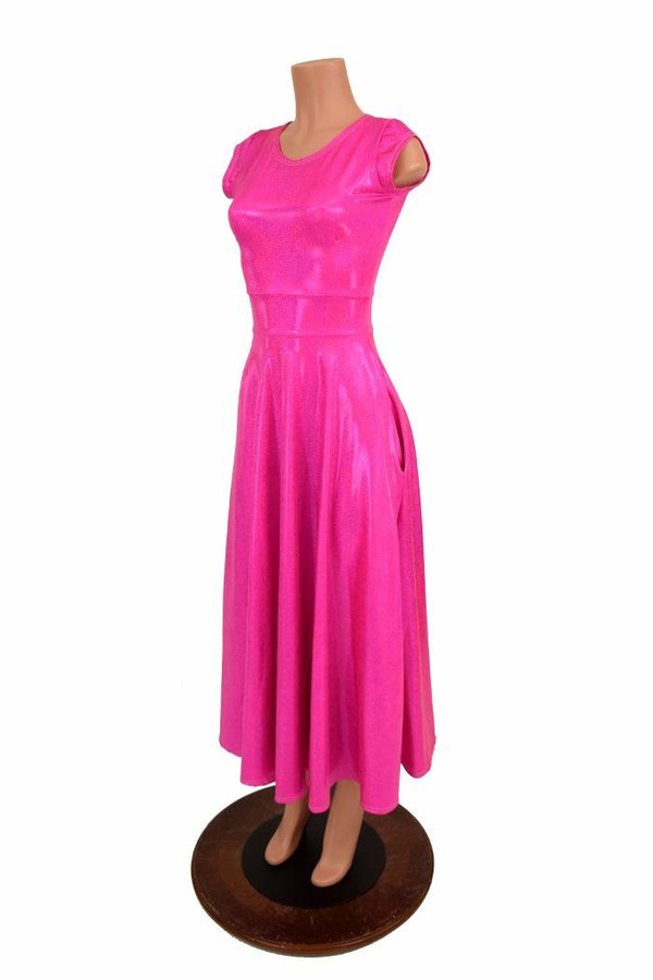 Maxi Length "Melissa" Gown in Pink - 1