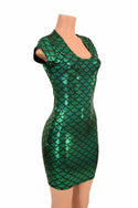 Green Mermaid Bodycon Dress - 4