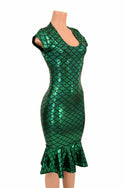 Green Mermaid Wiggle Dress - 4