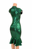 Green Mermaid Wiggle Dress - 5