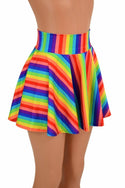 Rainbow Stripe Rave Skirt - 3