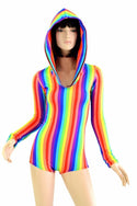 Rainbow Hoodie Romper - 4