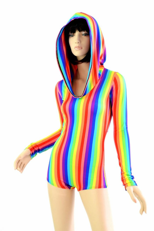 Rainbow Hoodie Romper - 1